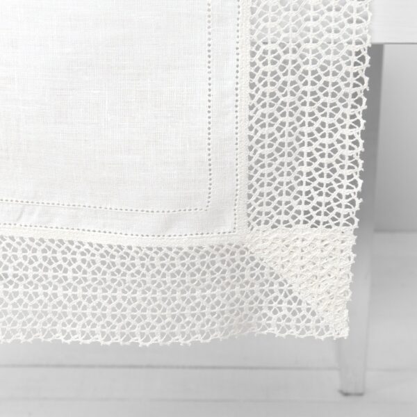 VEILA Runner da tavola bianco - immagine 3
