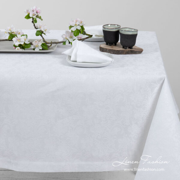 FLORA Tovaglia bianca - immagine 2