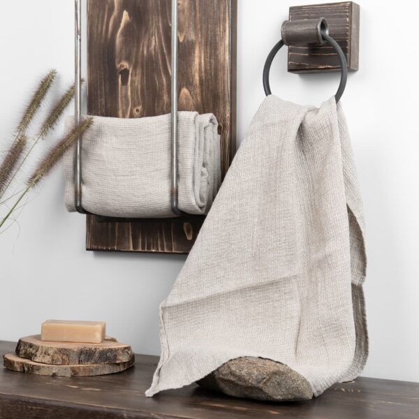 PURO Asciugamano da bagno lino naturale