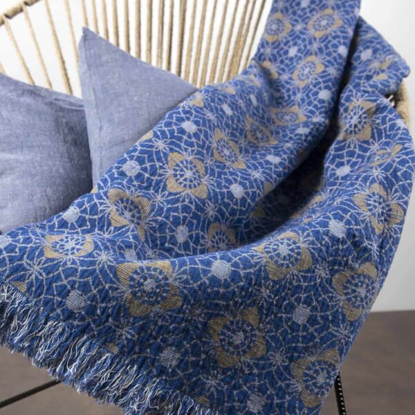 FLORE Plaid blu - immagine 2
