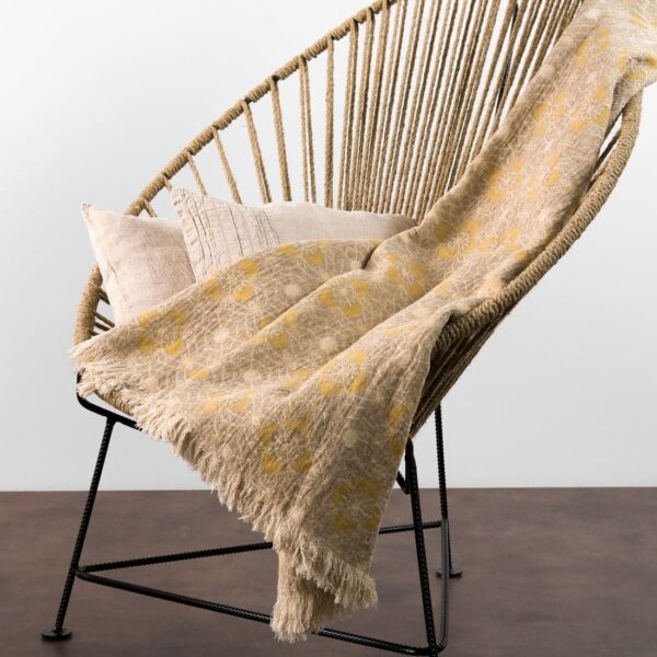FLORE Plaid marrone - immagine 2