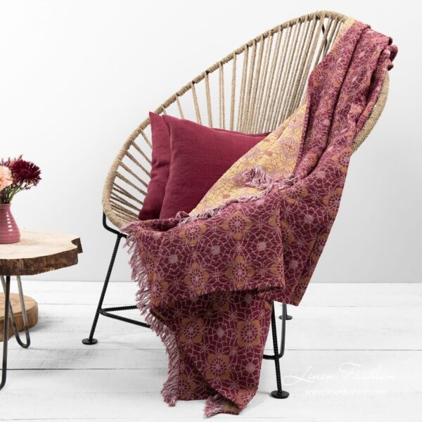 FLORE Plaid rosso