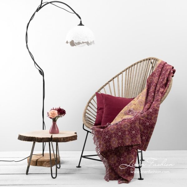 FLORE Plaid rosso - immagine 2