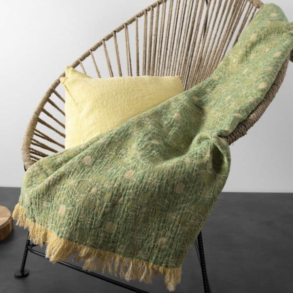 FLORE Plaid verde - immagine 2
