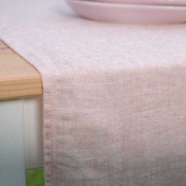 BONA Runner da tavola rosa - immagine 2