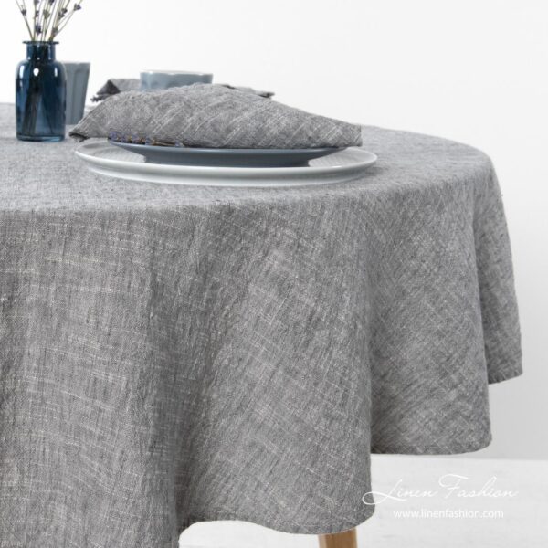 ASTRA Tovaglia rotonda grigio scuro - immagine 2