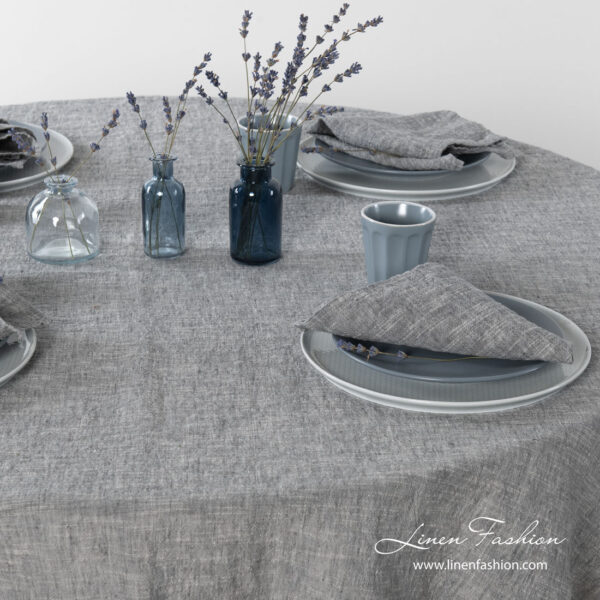 ASTRA Tovaglia rotonda grigio scuro - immagine 5