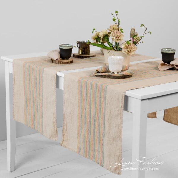 MEIZA Runner da tavola marrone