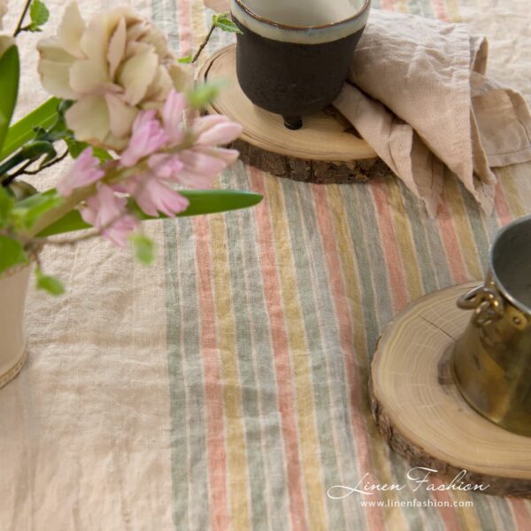 MEIZA Runner da tavola marrone - immagine 4