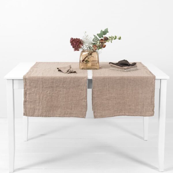 ALMOND Runner da tavola marrone