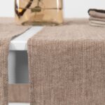 ALMOND Runner da tavola marrone