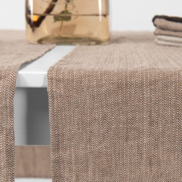 ALMOND Runner da tavola marrone - immagine 3
