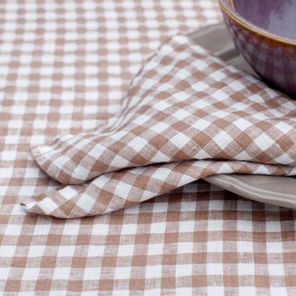 VICHY Tovaglia marrone - immagine 3