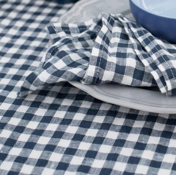 VICHY Tovaglia blu scuro - immagine 3