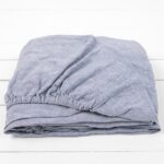 DOVI Lenzuolo con angoli grigio blu