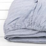 DOVI Lenzuolo con angoli azzurro a righe