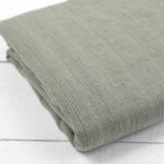 DOVI Lenzuolo piano grigio verde a righe