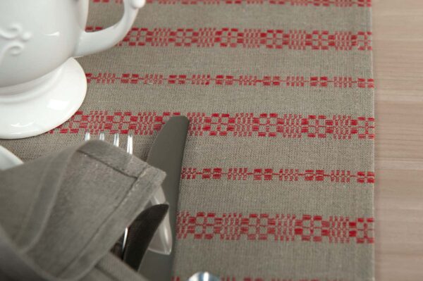 ORNA Runner da tavola rosso - immagine 2