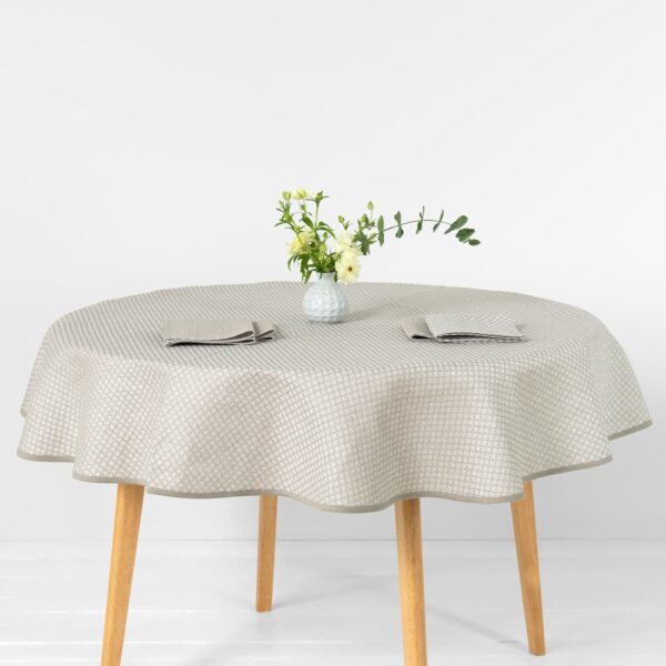 TONY Tovaglia rotonda/ovale beige