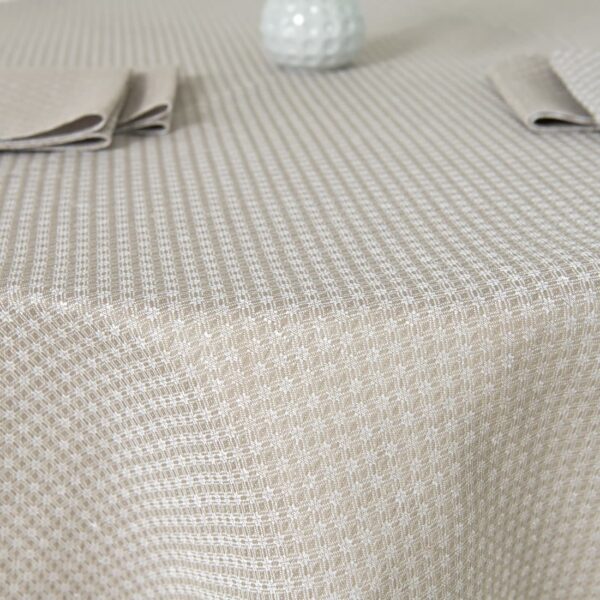 TONY Tovaglia rotonda/ovale beige - immagine 3