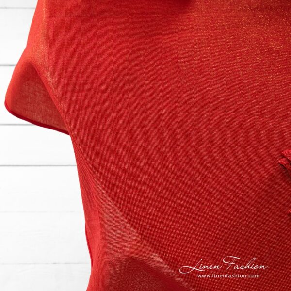 DONNA Tovaglia rotonda/ovale rossa - immagine 4
