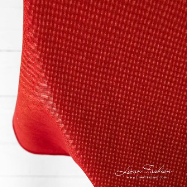 DONNA Tovaglia rotonda/ovale rossa - immagine 2