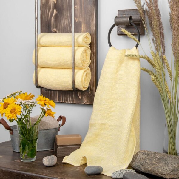 PURO Asciugamano da bagno giallo