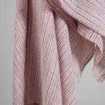 PURO Asciugamano da bagno a righe rosa