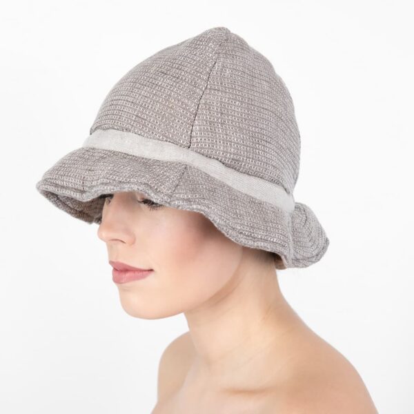 PURO Cappello da sauna grigio marrone