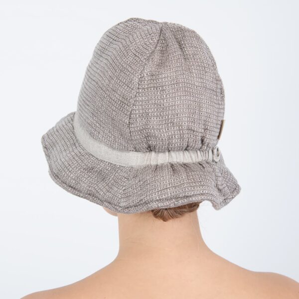 PURO Cappello da sauna grigio marrone - immagine 2