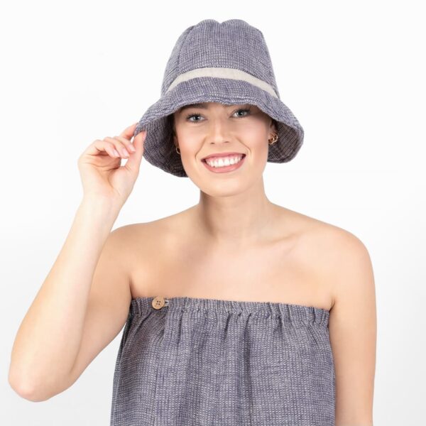 PURO Cappello da sauna blu - immagine 3