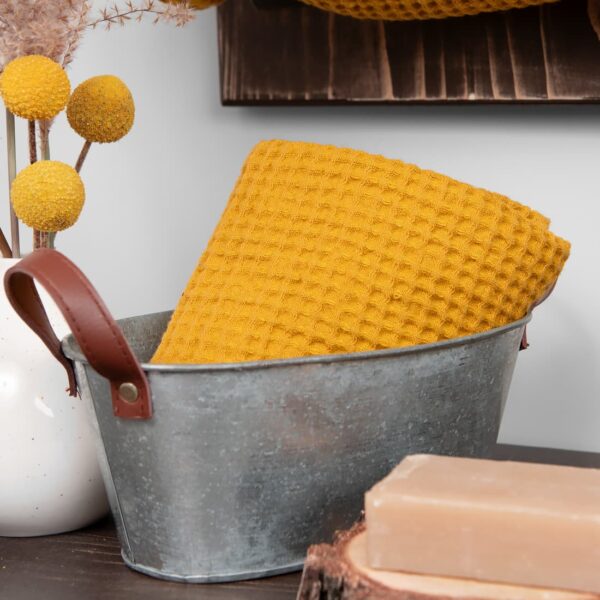 BINGO Asciugamano da bagno giallo senape - immagine 3