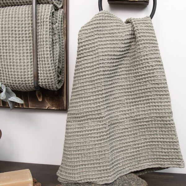 BINGO Asciugamano da bagno grigio verde - immagine 2
