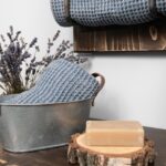 BINGO Asciugamano da bagno grigio blu