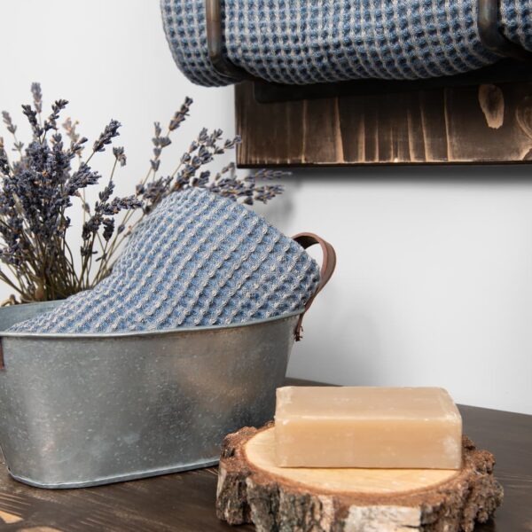 BINGO Asciugamano da bagno grigio blu - immagine 5