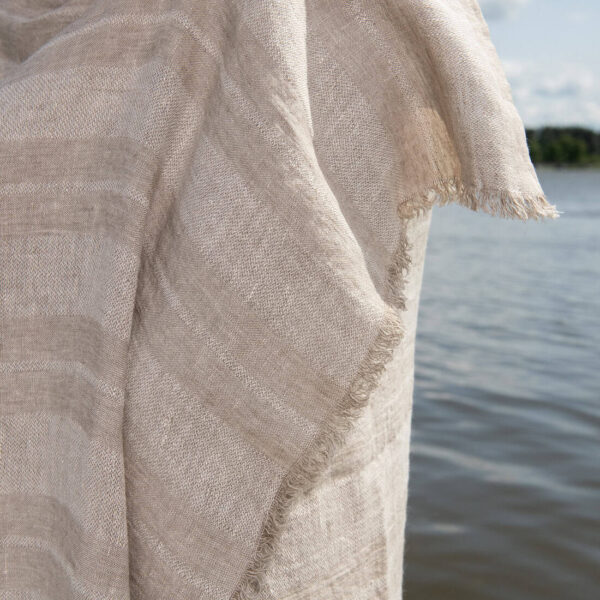 ISLA Telo mare beige a righe - immagine 4