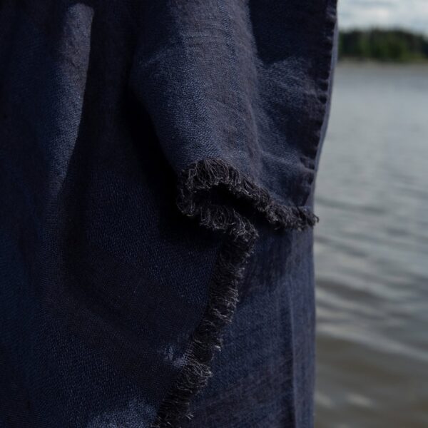 ISLA Telo mare nero blu a righe - immagine 4