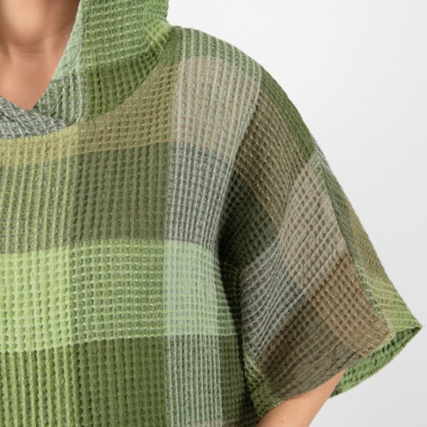 BINGO Poncho verde a quadri - immagine 4