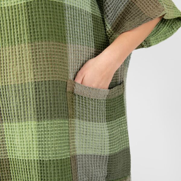 BINGO Poncho verde a quadri - immagine 5