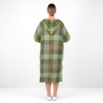 BINGO Poncho verde a quadri