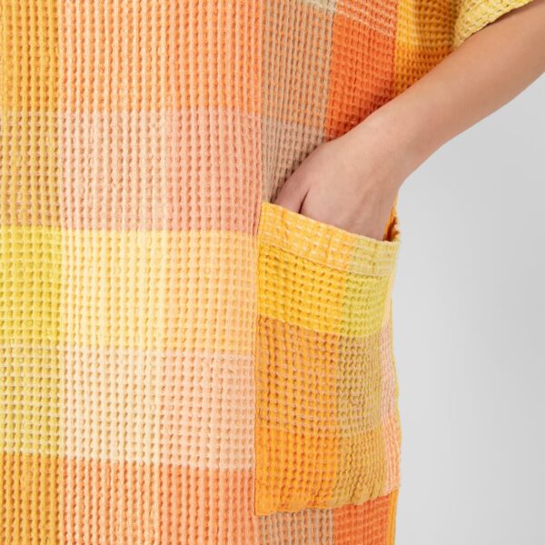 BINGO Poncho arancione a quadri - immagine 5