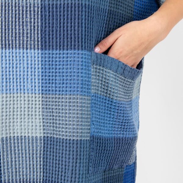 BINGO Poncho a quadri blu - immagine 4