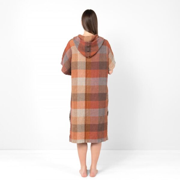 BINGO Poncho marrone a quadri - immagine 5
