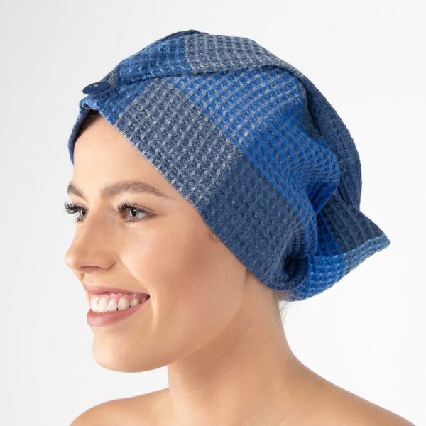 BINGO Asciugamano per capelli blu