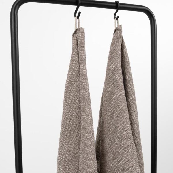 PURO Asciugamano da bagno grigio marrone - immagine 3