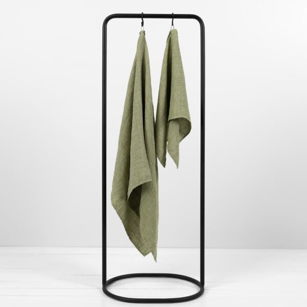 PURO Asciugamano da bagno verde muschio