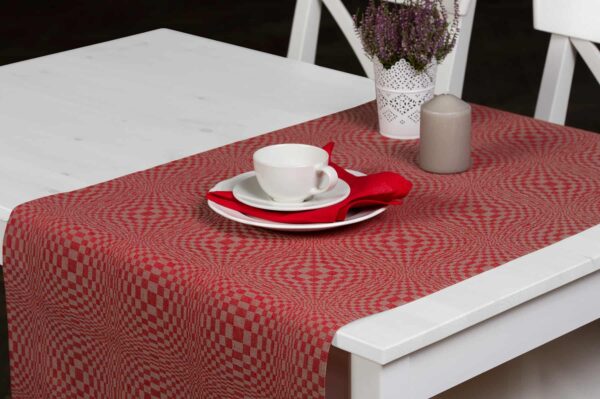 COSMOS Runner da tavola rosso