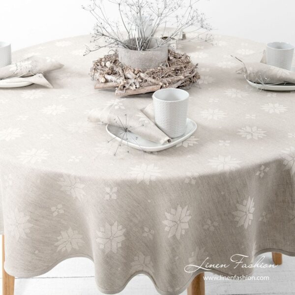 MYSTI Tovaglia rotonda/ovale beige - immagine 2