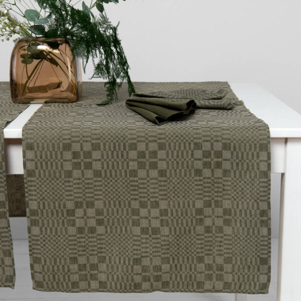 WILLOW Runner da tavola verde - immagine 2