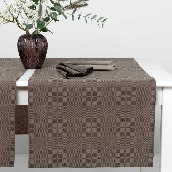 WILLOW Runner da tavola marrone - immagine 2